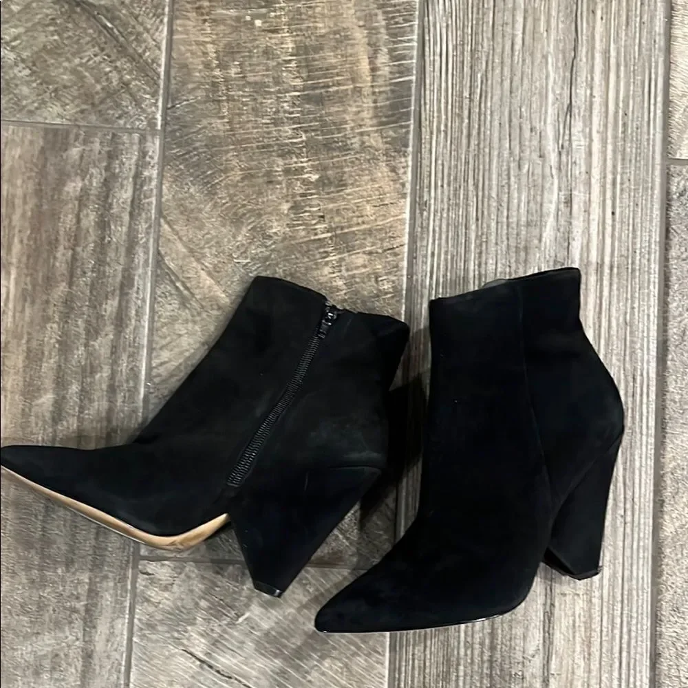 Aldo Black 4” Ankle Booties with Chunky Heel